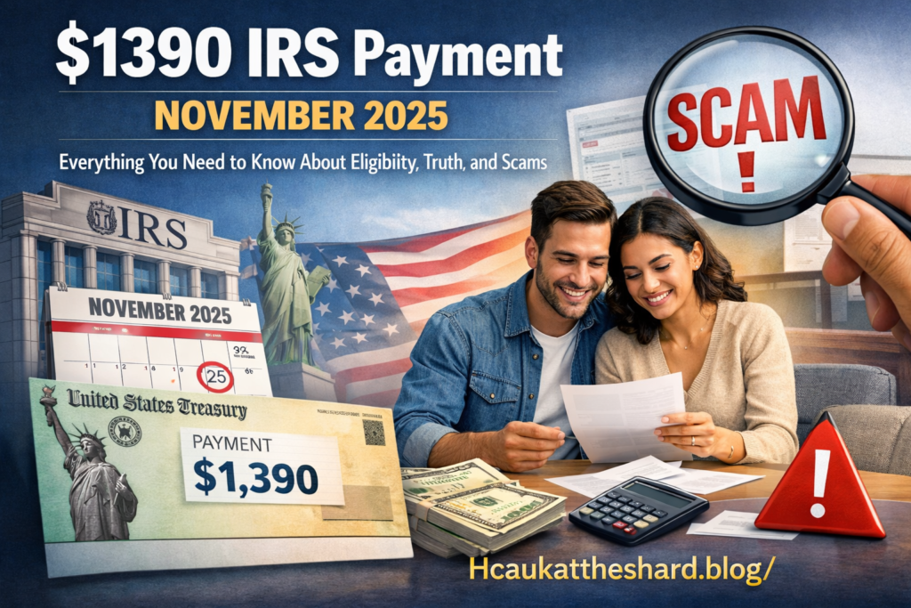 $1390 irs payment november 2025