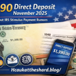 $1390 direct deposit november 2025